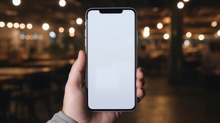 Young boy holding a smartphone photo realistic illustration - Generative AI.