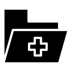 medical folder glyph 