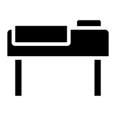 hospital bed glyph 