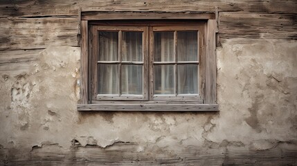 old wooden window