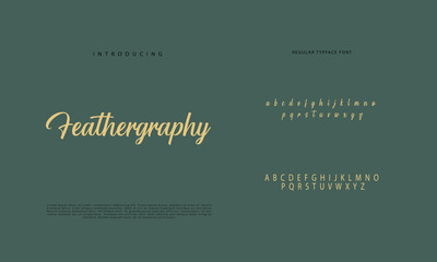 Handwritten Script font. Hand drawn brush style modern calligraphy cursive typeface. Hand Lettering and Custom Typography alphabet for Designs: Logo, Greeting Cards, Poster. Vector Brush type set.
