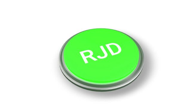 RJD political party Button pressing on white screen
