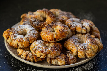 Apfelringe Apfelkuchen Apfelcookies Donut