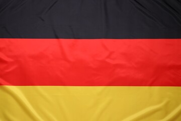 Flag of Germany as background, top view. National symbol