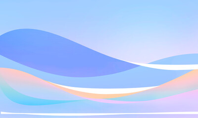 Abstract Soft light blue background with curve and 
circle pattern graphics gradient color for illustration wallpaper banner website