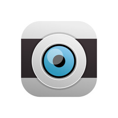 Photography logo. Camera logo vector design on a white background. 