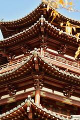 Fototapeta na wymiar Photo of traditional Chinese style pagodas