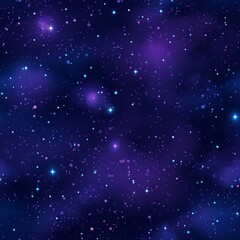 Fototapeta na wymiar Celestial Cosmic Constellations Pattern in Mystical Blues and Purples