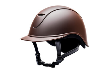 Horse Riding Helmet Isolated on Transparent Background. Ai