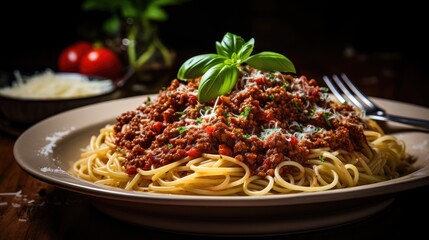 Spaghetti Bolognese in Italian Cuisine