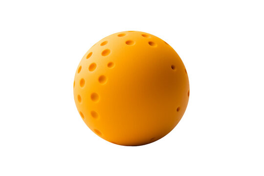 Lacrosse Ball Isolated on Transparent Background. Ai