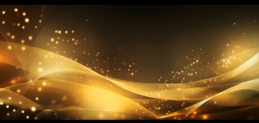 Elegant gold background with bokeh and shiny light. Bright luxury gold abstract background design.