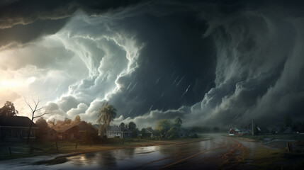 Hurricanes and tornadoes Abnormal weather - obrazy, fototapety, plakaty