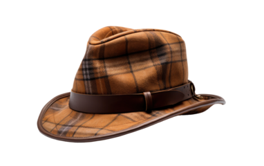 Sherlock Holmes Deerstalker Hat Timeless Fashion on White or PNG Transparent Background