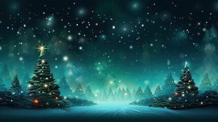 Background that combines traditional holiday elements with futuristic particle effects, blending the magic of Christmas with a touch of technology