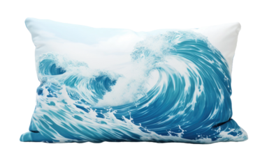 Cushions DreamWave Sleeps Serene Comfort on White or PNG Transparent Background