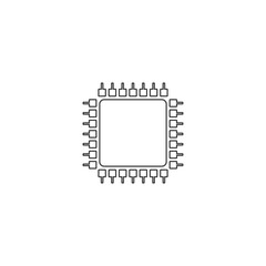 Computer Chip icon vector illustration