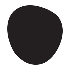 Freehand shape hand painted with ink paint swash