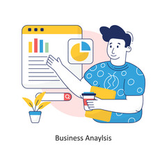 Business Anaylsis vector Colorful Design illustration. Symbol on White background EPS 10 File