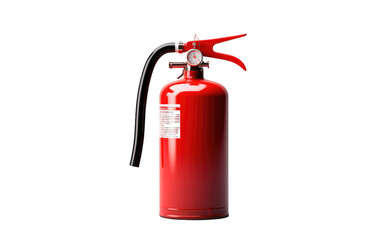 Fire Extinguisher Vital Safety Equipment on White or PNG Transparent Background
