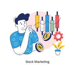 Stock Marketing vector Colorful Design illustration. Symbol on White background EPS 10 File
