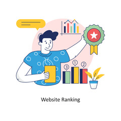 Website Ranking vector Colorful Design illustration. Symbol on White background EPS 10 File