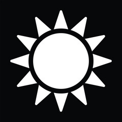 Sun icon design, illustration design