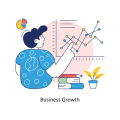 Business Growth vector Colorful Design illustration. Symbol on White background EPS 10 File