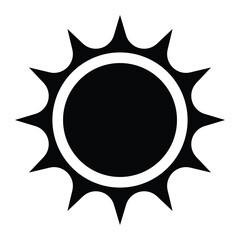 Sun icon design, illustration design
