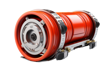 Fire Hose Essential Rolling Guide on White or PNG Transparent Background