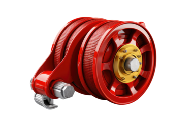 Equipment Maintenance Hose Rollers Guide on White or PNG Transparent Background