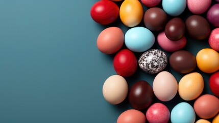 Beautiful Large Easter Eggs Pastel Colors , Background HD, Illustrations