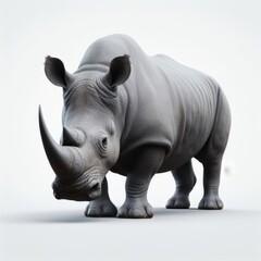 Obraz premium rhino isolated on white