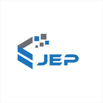 JEP letter logo design on white background. JEP creative initials letter logo concept. JEP letter design.
