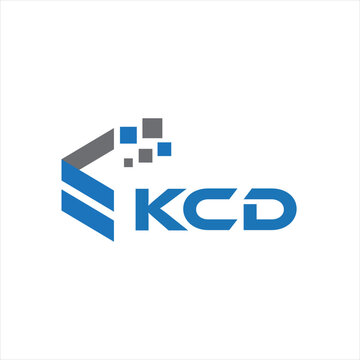 KCD letter technology logo design on white background. KCD creative initials letter IT logo concept. KCD setting shape design

