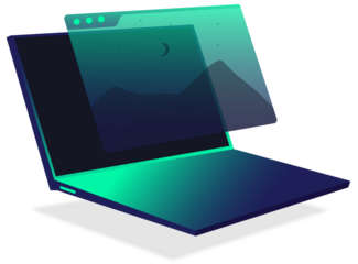 Illustration set of cyber assets