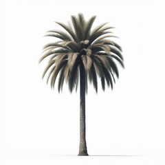 palm tree isolated on white