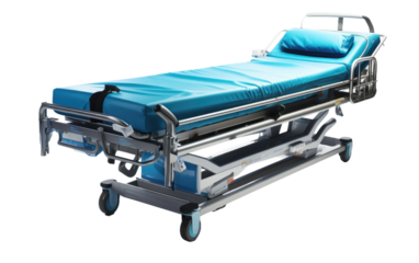 Hospital Stretcher Mobility Aid Essential on White or PNG Transparent Background