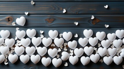 Pieces Small White Papers Forming Heart , Background HD, Illustrations