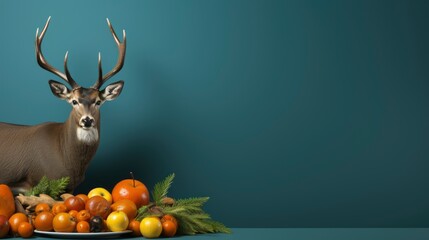 Plate Deer Shaped Pastry , Background HD, Illustrations