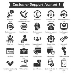 Customer Support Icon Set 1