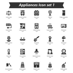 Appliances Icon Set 1