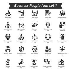 Business People Icon Set 1