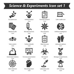 Science Experiments Icon Set 1