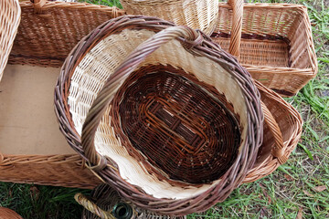 hand woven wicker baskets