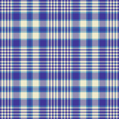 Fabric seamless texture of pattern check tartan with a plaid background textile vector.