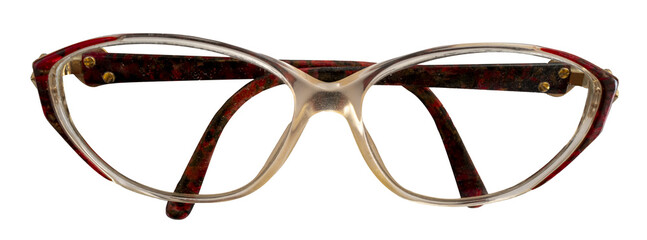 une paire de lunettes pour femme sur fond transparent,PNG - obrazy, fototapety, plakaty