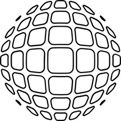 Abstract globe design icon