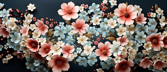 Soft flowers patterns