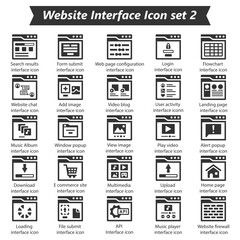 Website Interface Icon Set 2